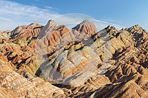 Colorful mountains in zhangye