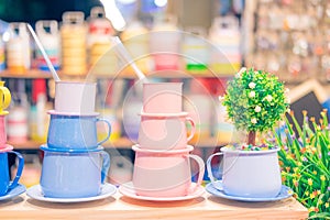 Colorful mugs stainless steel