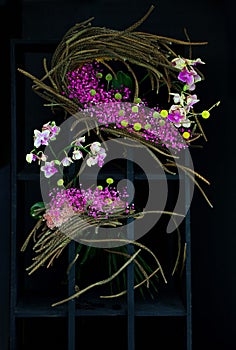 Colorful multi floral still life arrangement