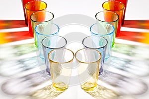 Colorful murano glasses