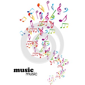 Colorful music background