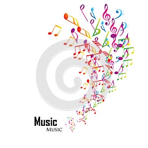 Colorful music background