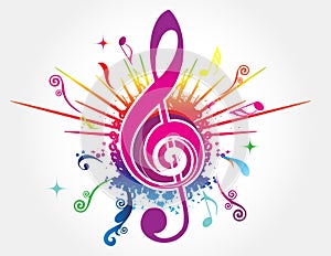 Colorful music background