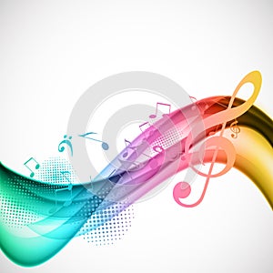 Colorful music background