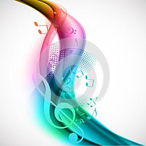 Colorful music background