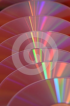 Colorful music CDs