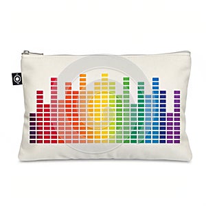 Colorful music equalizer visualization