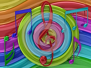 Colorato musica illustrazioni 