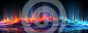 Colorful music rhythmic equalizer backgroundc