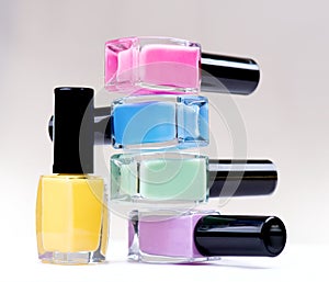 Colorful Nail Polish Bottles