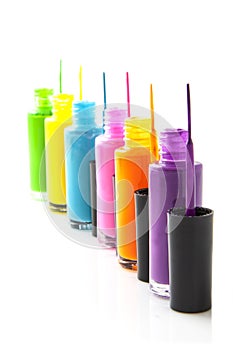 Colorful nailpolish