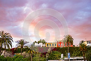 Colorful nature and sky in Palma de Mallorca, Spain photo