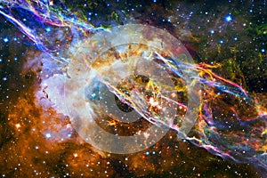 Colorful nebula. Elements of this image furnished by NASA