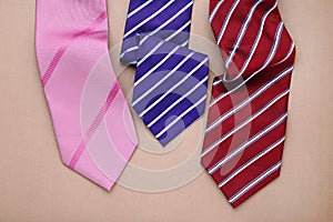 Colorful neckties