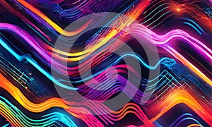 Colorful Neon Background wallpaper, Abstract new style colorful background, Modern unique colorful background designs