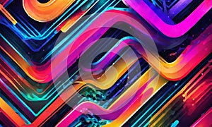 Colorful Neon Background wallpaper, Abstract new style colorful background, Modern unique colorful background designs