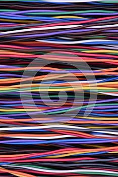 Colorful network cable and wire