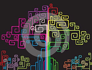 Colorful network tree