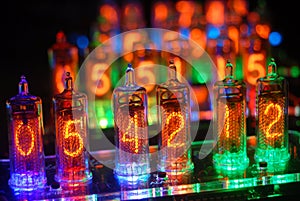 Colorful nixie tubes