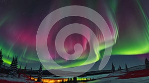 The Colorful Northern Lights also known as the Aurora Borealis