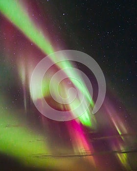 Colorful Northern lights - Aurora borealis