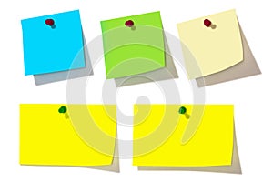 Colorful note papers