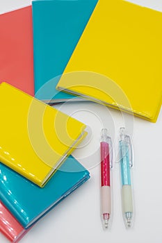 Colorful notebooks. back to school