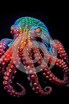 a colorful octopus with tentacles