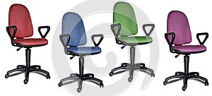 Colorful office chairs