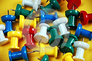 Colorful office tacks
