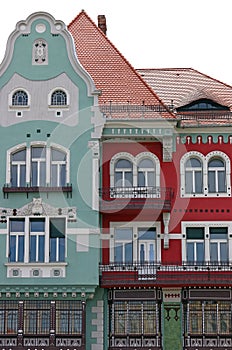 Colorful old building Timisoara