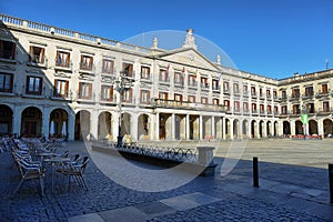 Colorful old buildings in Vitoria-Gasteiz
