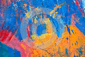 Colorful of old cement wall