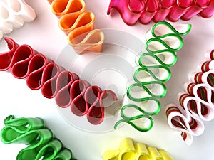 Colorful, old fashioned ribbon candies