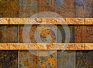 Colorful old stone wall texture