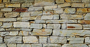 Colorful old stone wall texture