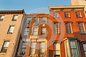 Colorful old townhouses