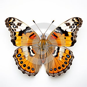 Colorful Orange Butterfly: A Pop-culture Infused Image By Fay Godwin