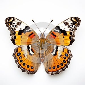 Colorful Orange Butterfly: A Pop-culture Infused Image By Fay Godwin photo