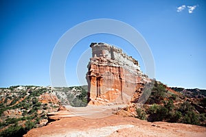 Colorful Orange Cap Rock in the Desert