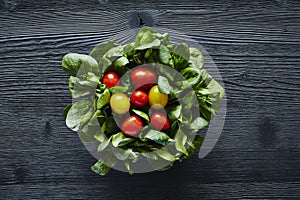 Colorful organic healthy salad