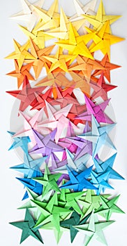 Colorful Origami Stars