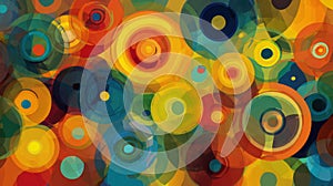 colorful overlapping abstract circles