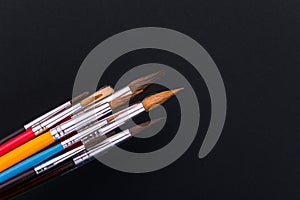 Colorful paint brushes