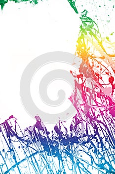Colorful paint frame