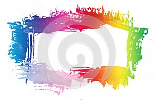 Colorful paint frame