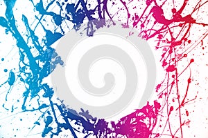 Colorful paint frame