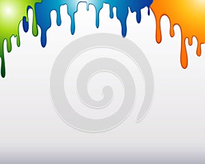 Colorful paint frame