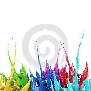 Colorful paint splash creative background