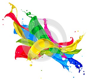 Colorful Paint Splashes